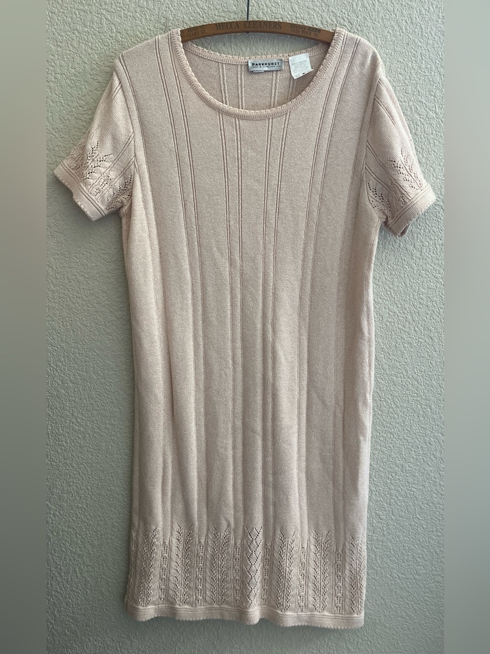 Parkhurst Beige Knit Dress Women’s Size Medium
